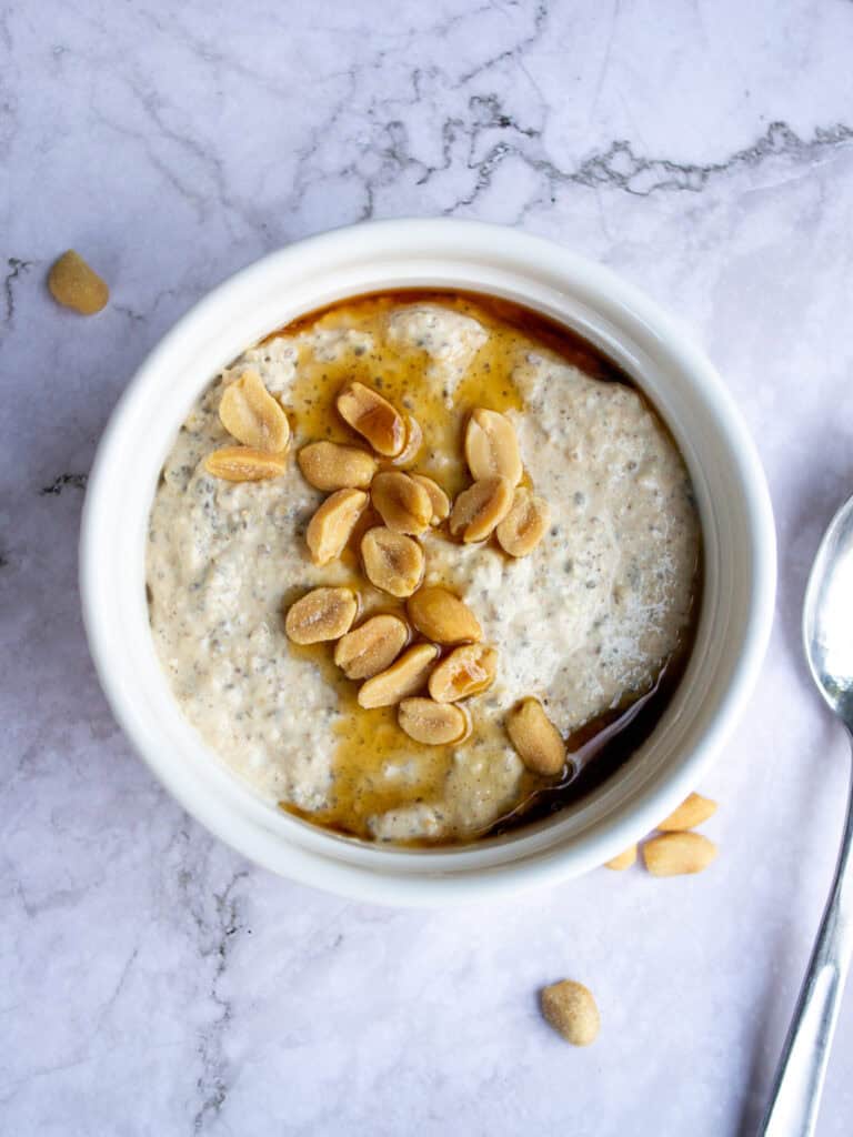 Creamy Peanut Butter Blended Oats Recipe