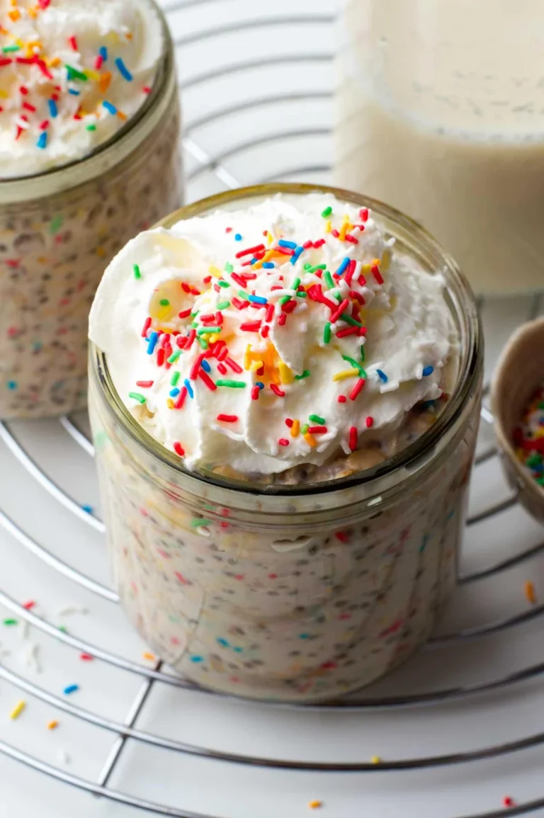 Cake Batter Overnight Oats