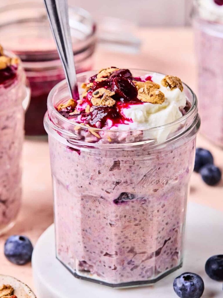 Blueberry Muffin Overnight Oats