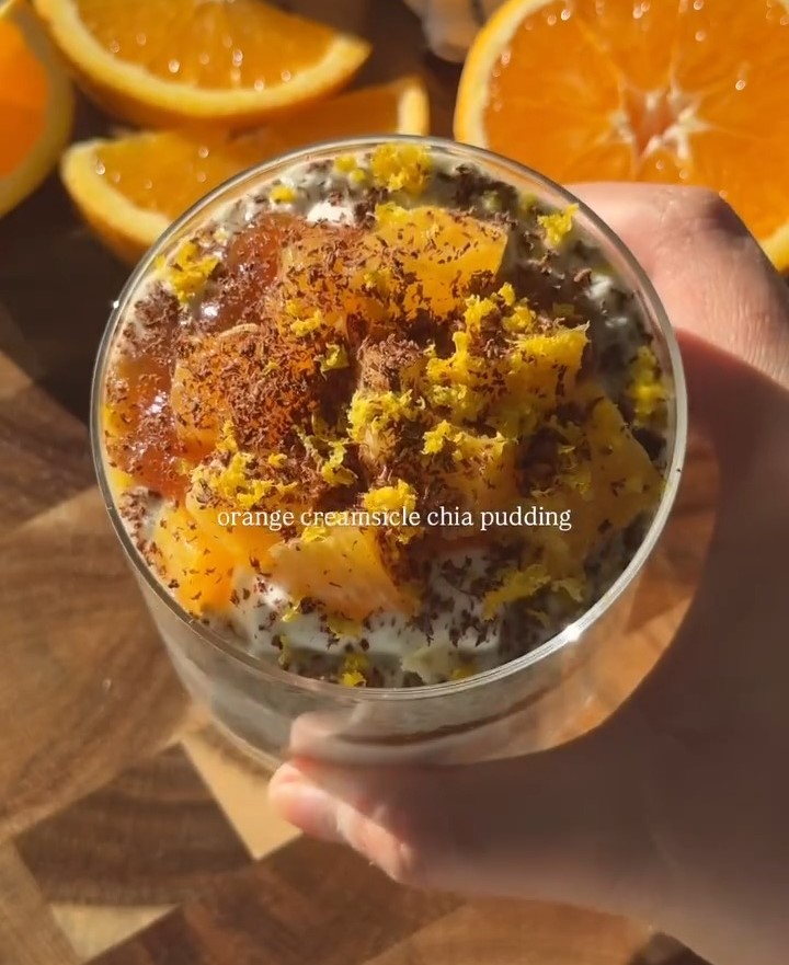 Orange Creamsicle Chia Pudding
