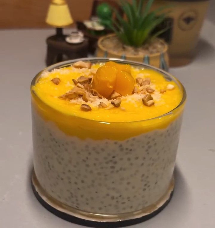 Mango Chia Pudding with Greek Yogurt