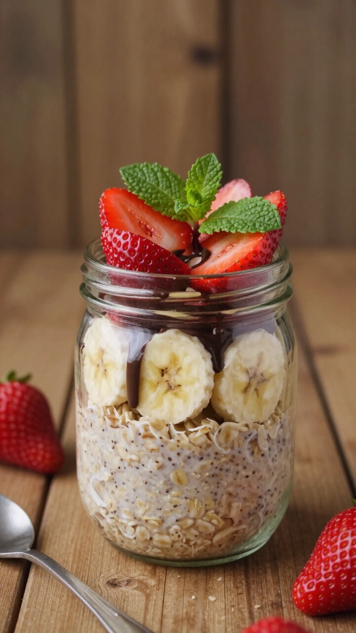 Banana Split Overnight Oats