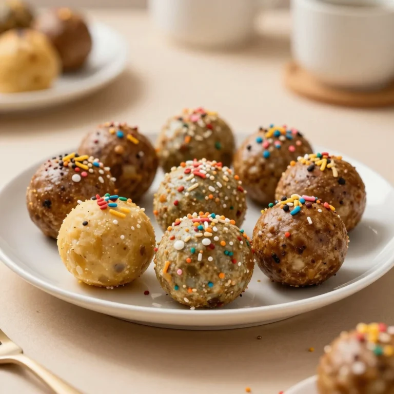 Birthday Cake Protein Balls