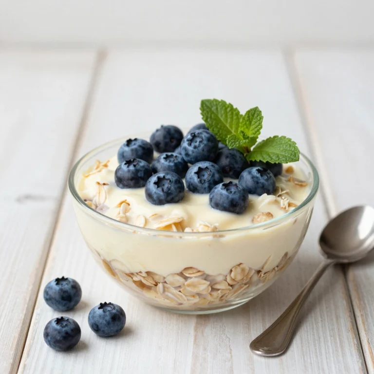 Blueberry Cheesecake Overnight Oats Recipe