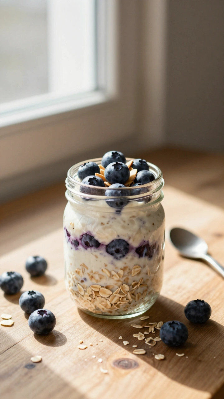 Blueberry Muffin Overnight Oats