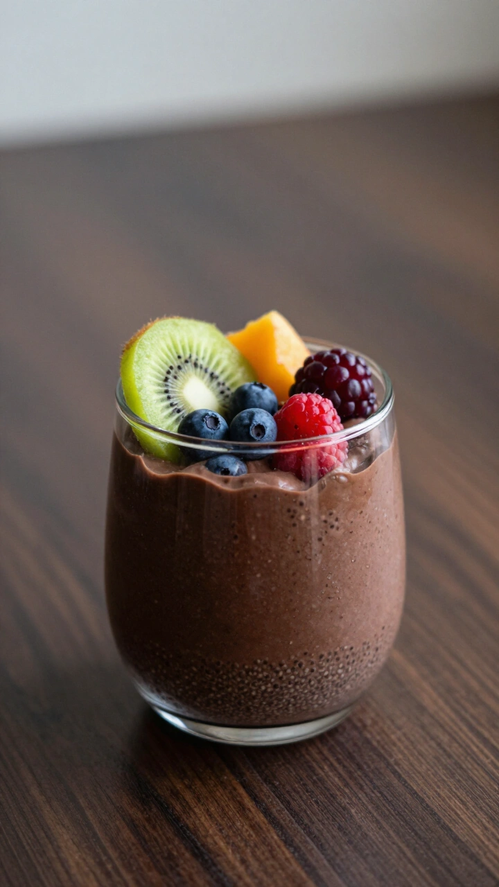 Cacao Blended Chia Pudding
