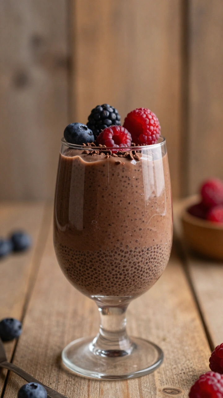 Cacao Blended Chia Pudding