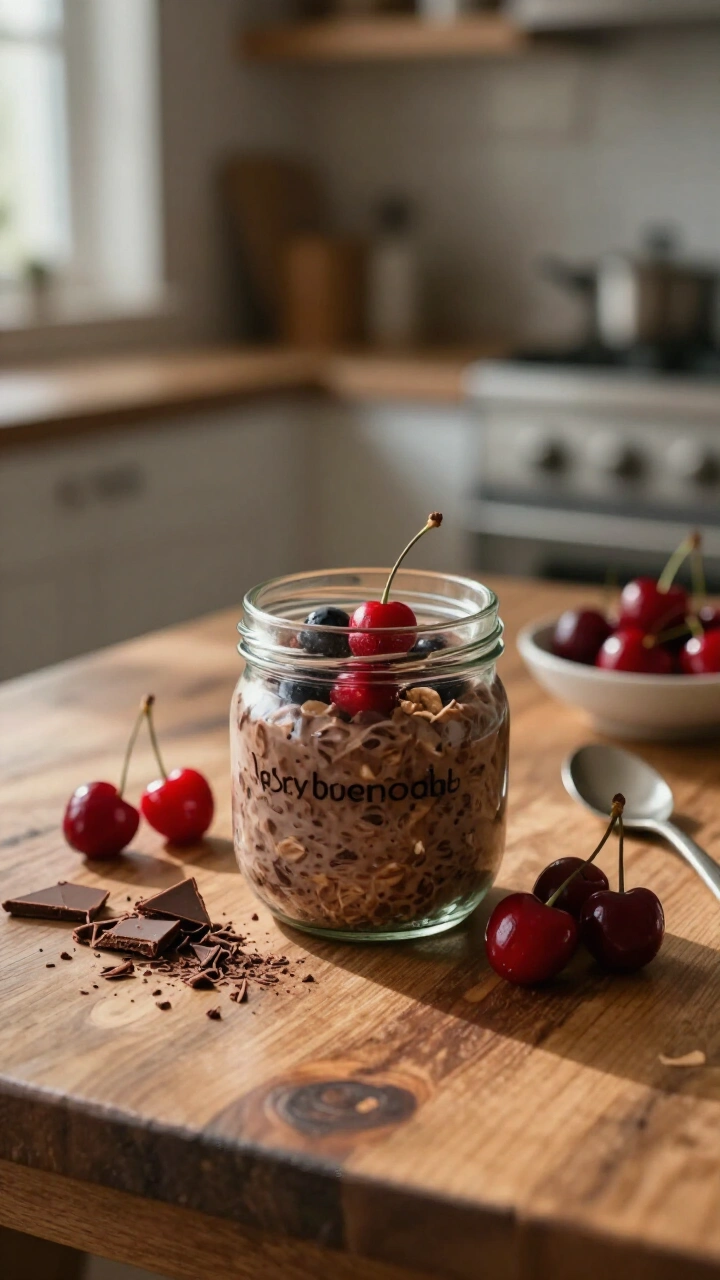 Cherry Chocolate Overnight Oats