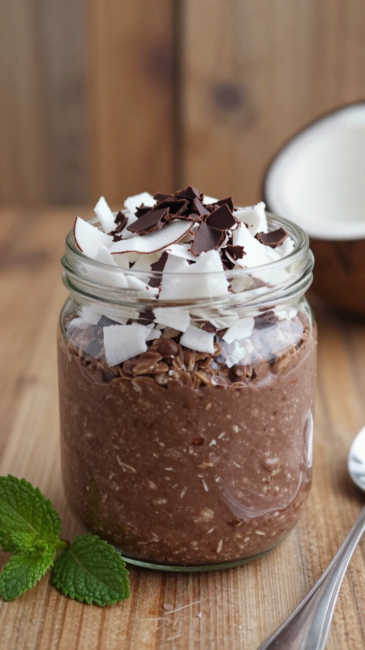 Chocolate Coconut Overnight Oats
