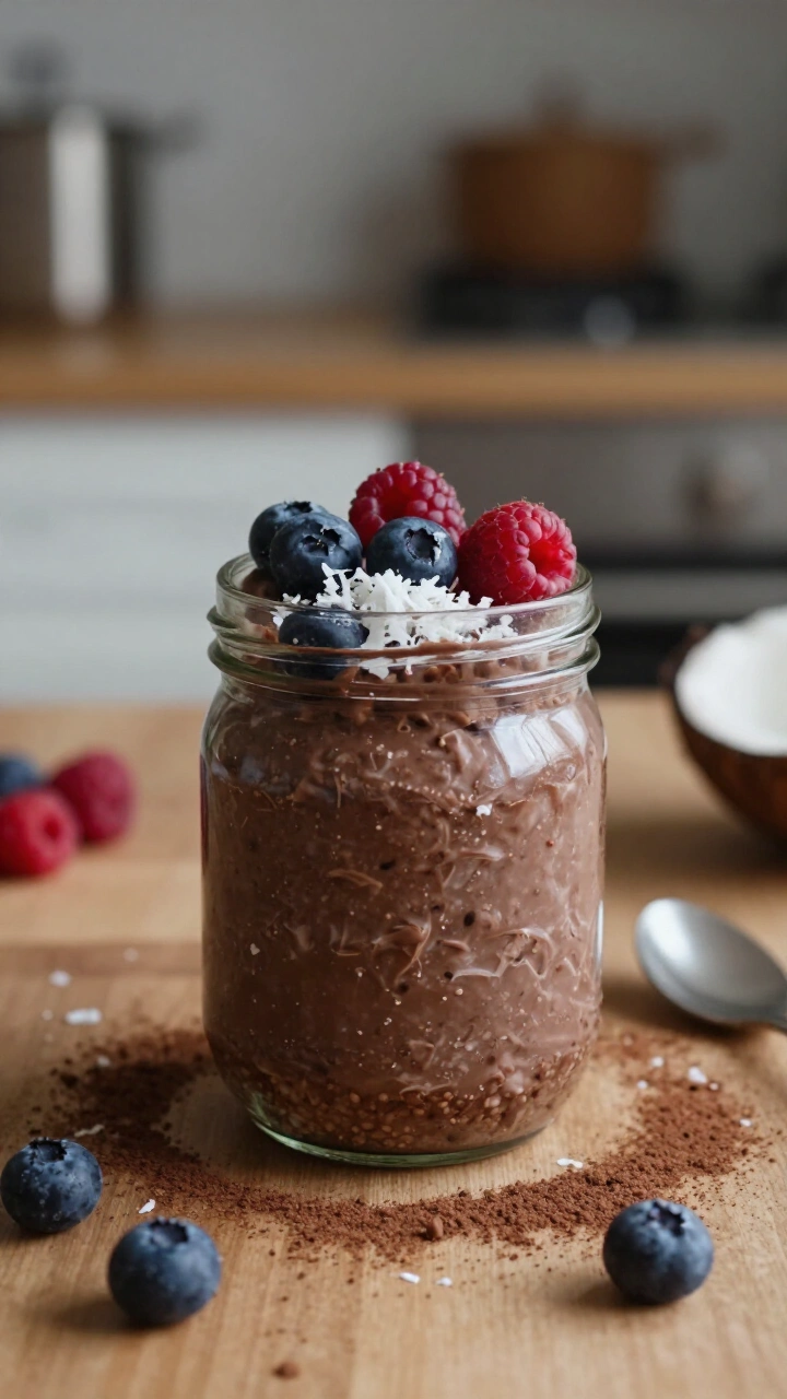 Chocolate Coconut Overnight Oats