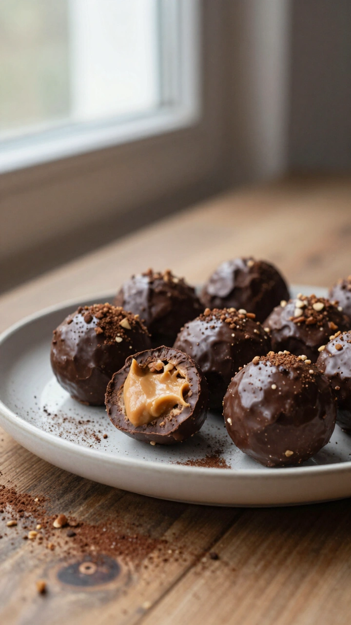 Chocolate Peanut Butter Protein Balls