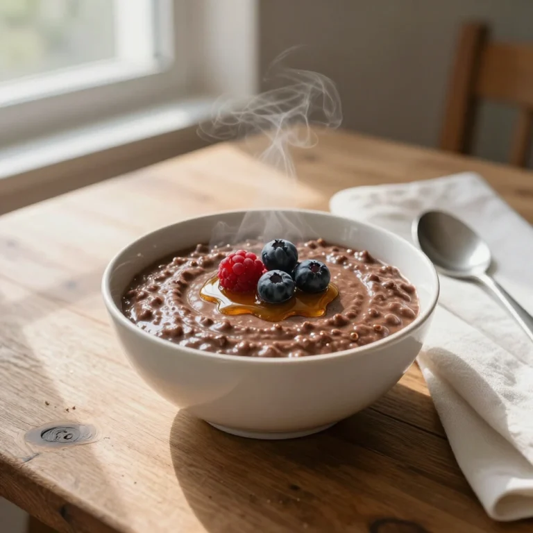 Chocolate Porridge for Breakfast