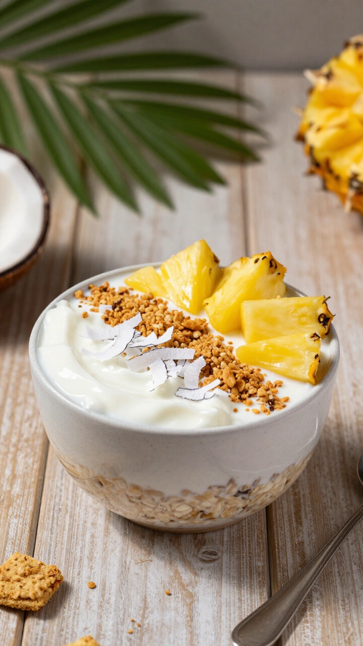 Coconut Cream Pie Overnight Oats