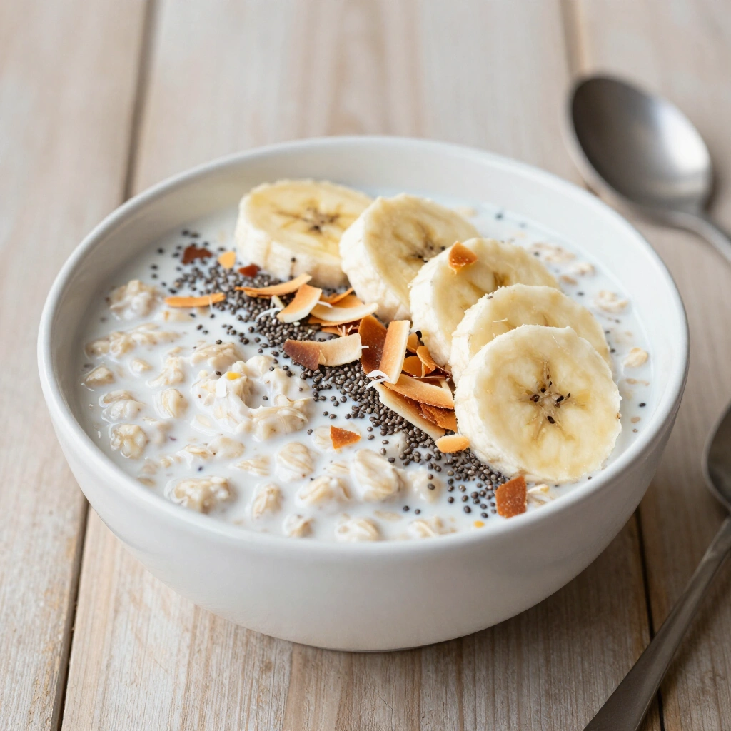 Coconut Cream Pie Overnight Oats