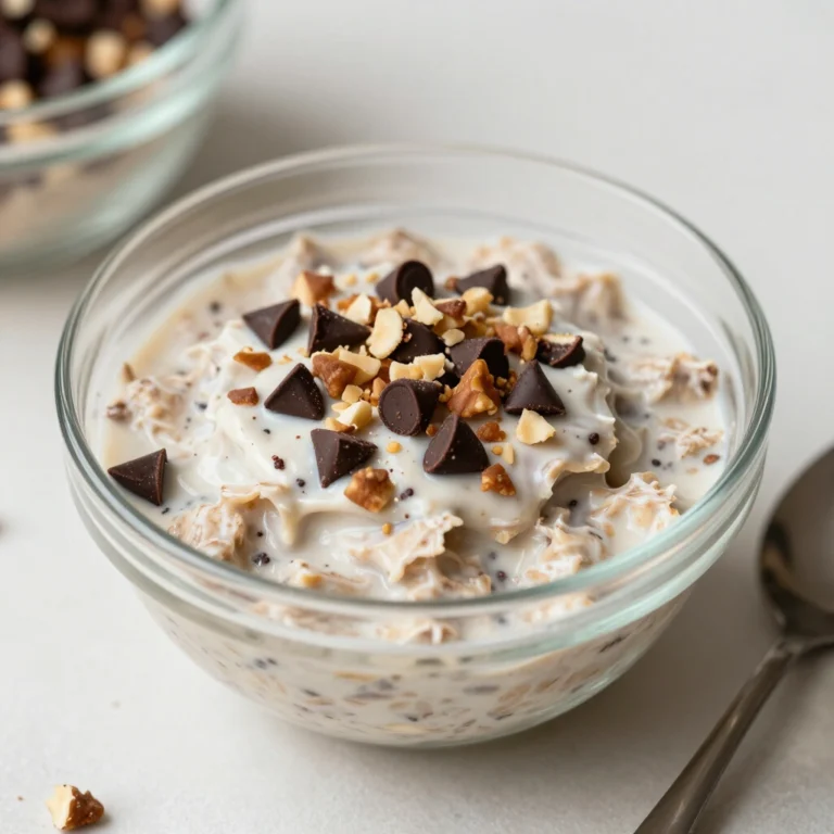 Cookie Dough Blended Overnight Oats