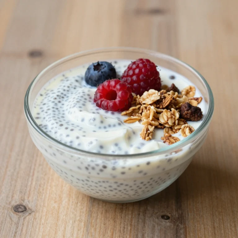 Cottage Cheese Chia Pudding: Creamy & Crunchy.
