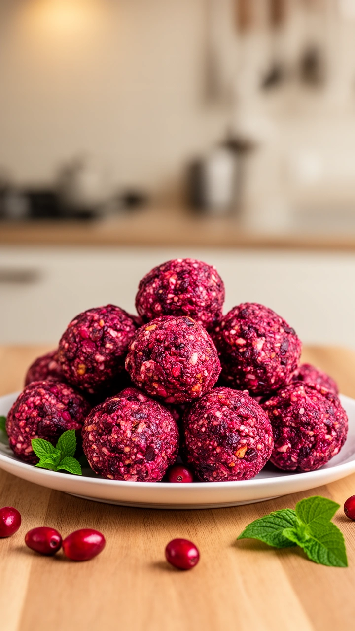 Cranberry Protein Balls