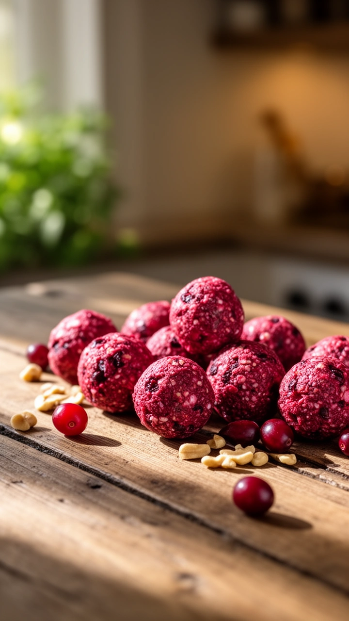 Cranberry Protein Balls