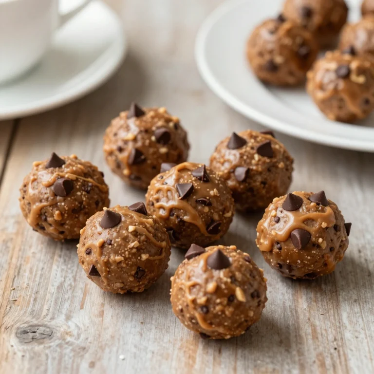 Easy Peanut Butter Chocolate Chip Protein Balls