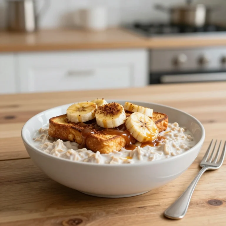 Healthy French Toast Overnight Oats