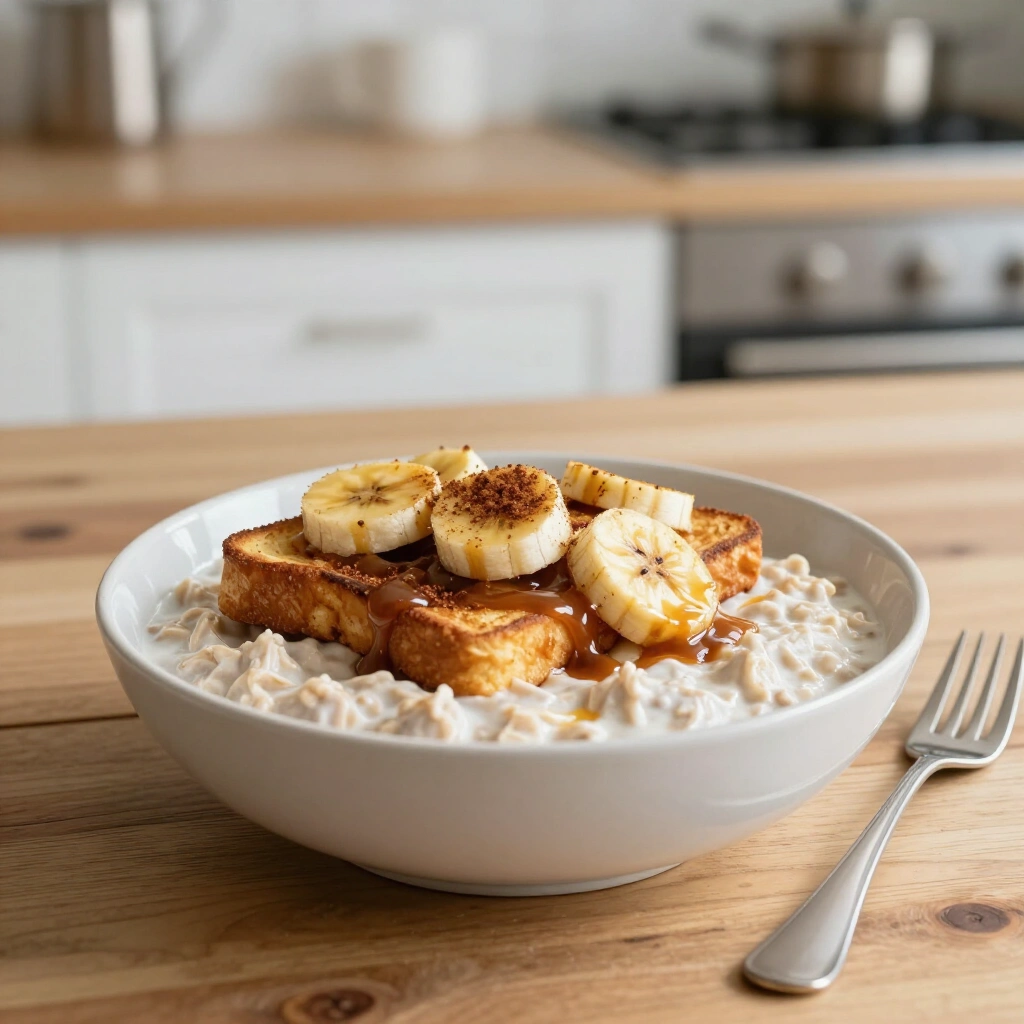 Healthy French Toast Overnight Oats