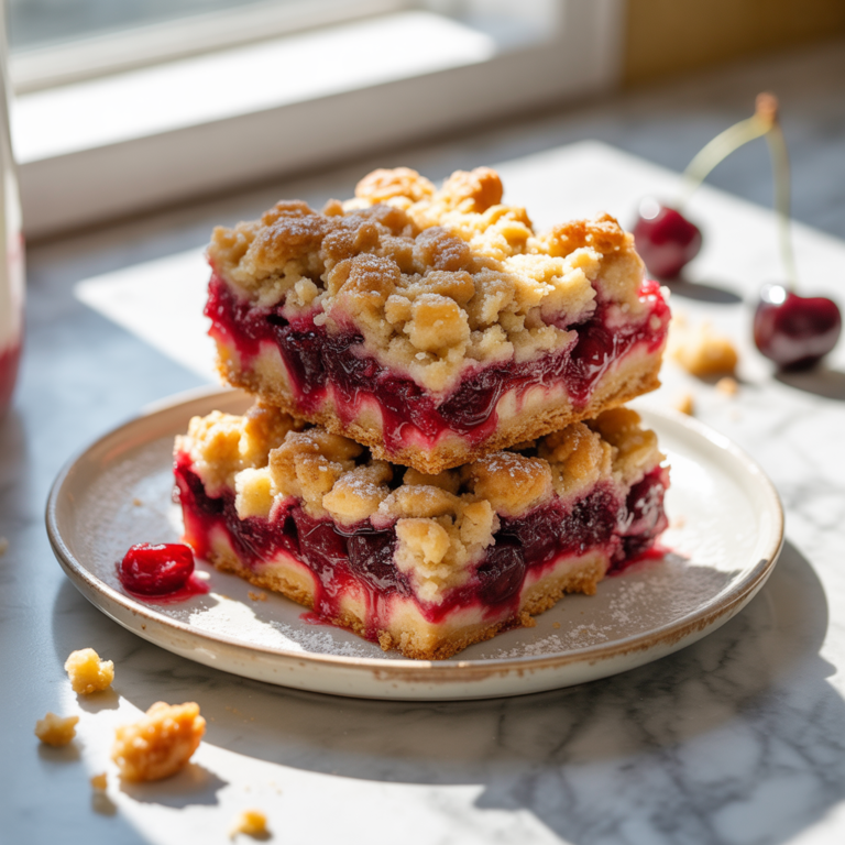 Cherry Crumble Bars