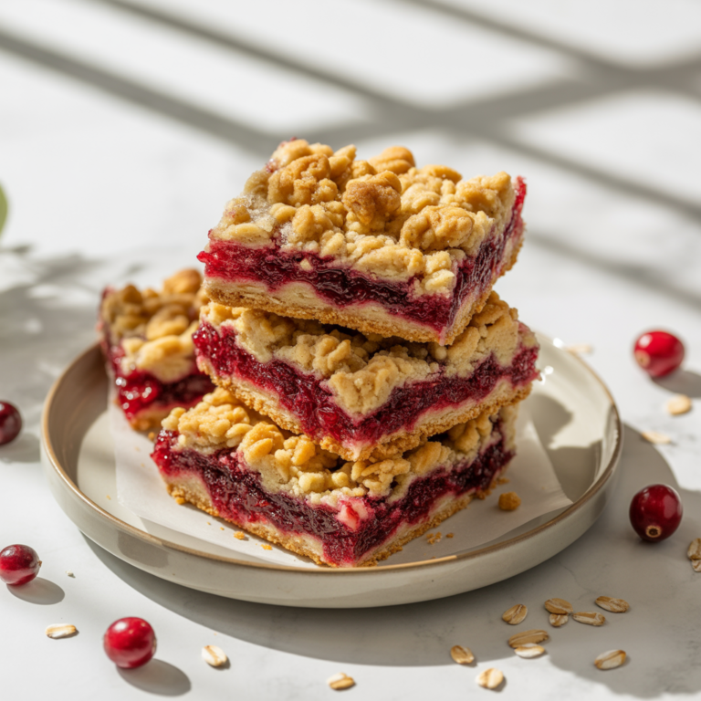Cranberry Crumble Bars