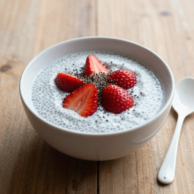 Keto Strawberry Chia Pudding