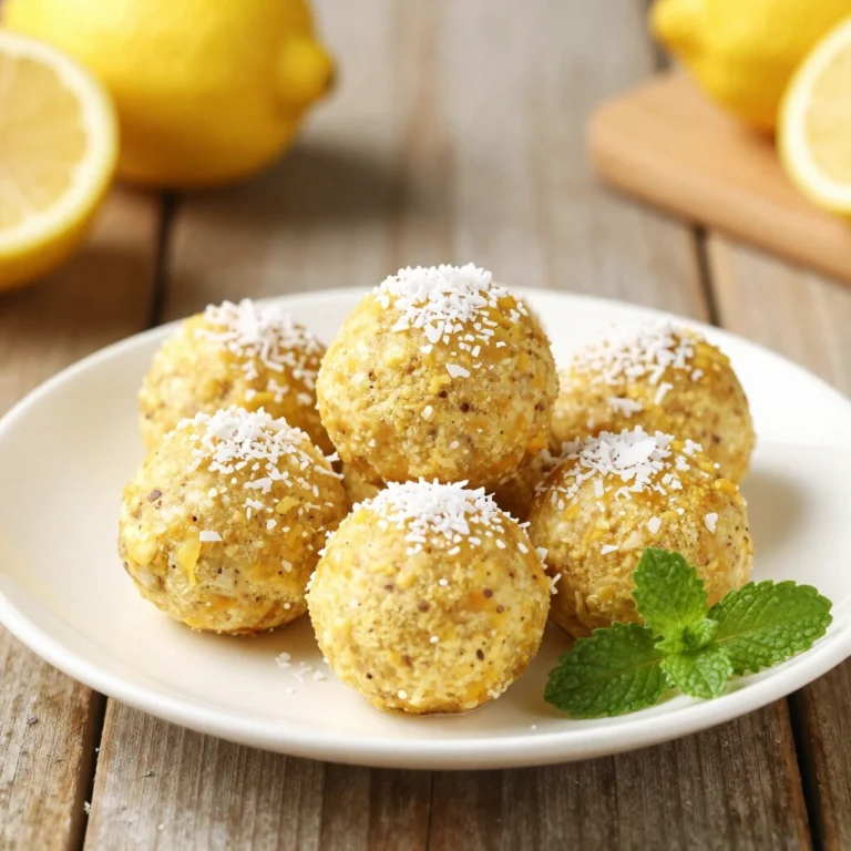 Lemon Coconut Protein Balls