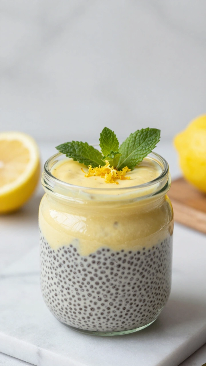 Delicious Lemon Cream Chia Pudding Recipe