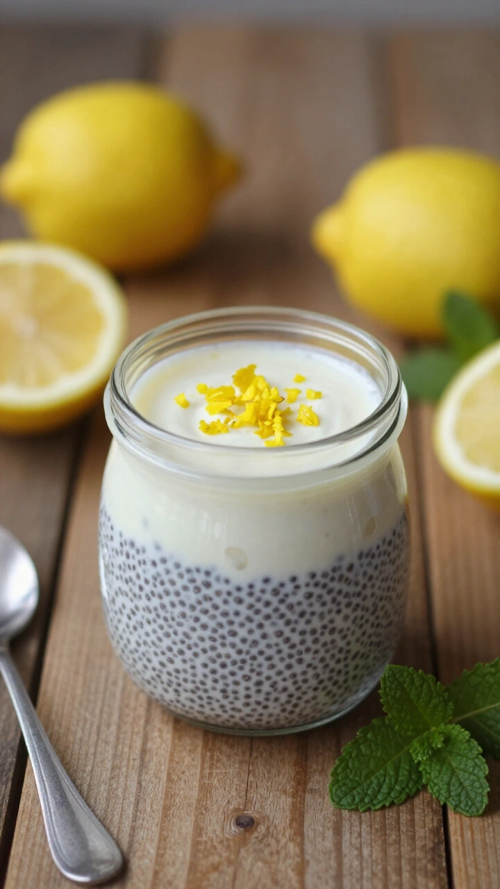 Delicious Lemon Cream Chia Pudding Recipe