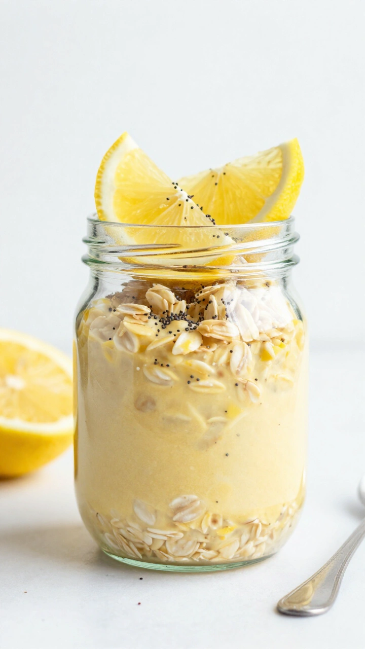 Lemon Poppyseed Overnight Oats