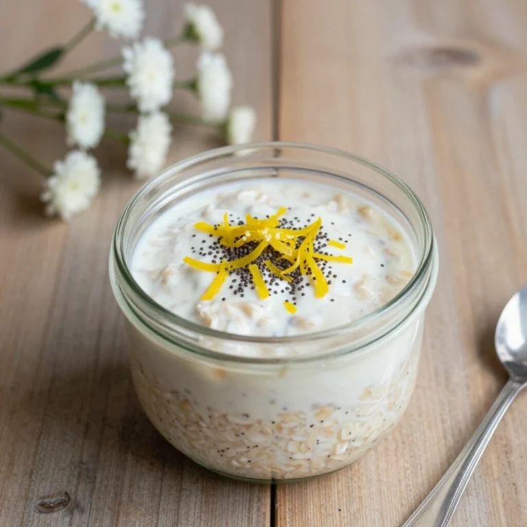 Lemon Poppyseed Overnight Oats