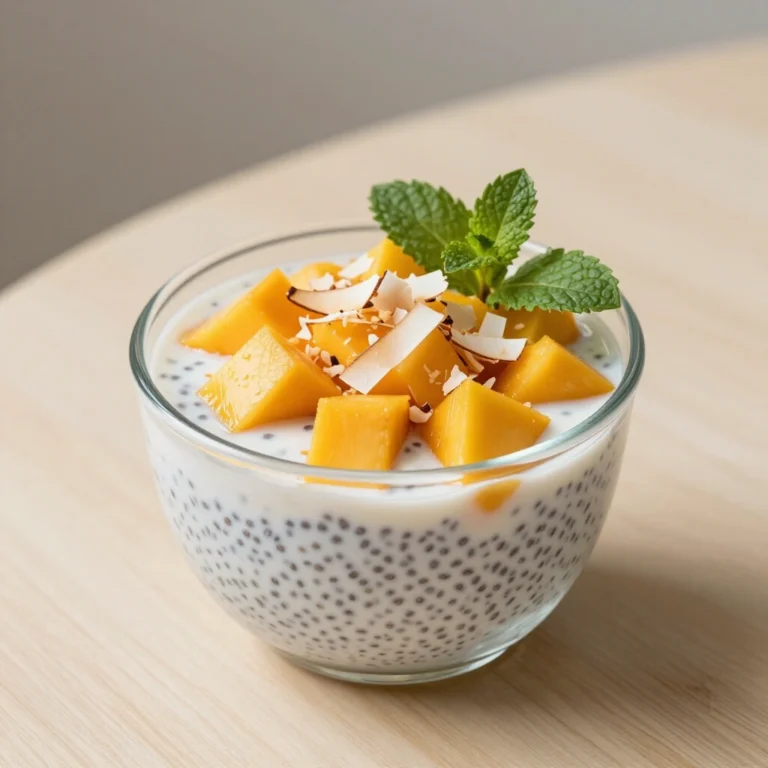 Mango Coconut Chia Pudding