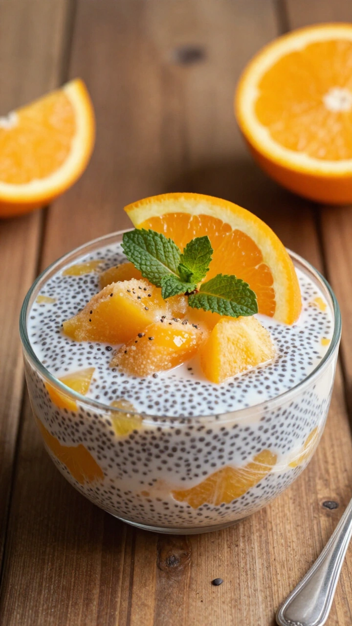 Orange Creamsicle Chia Pudding