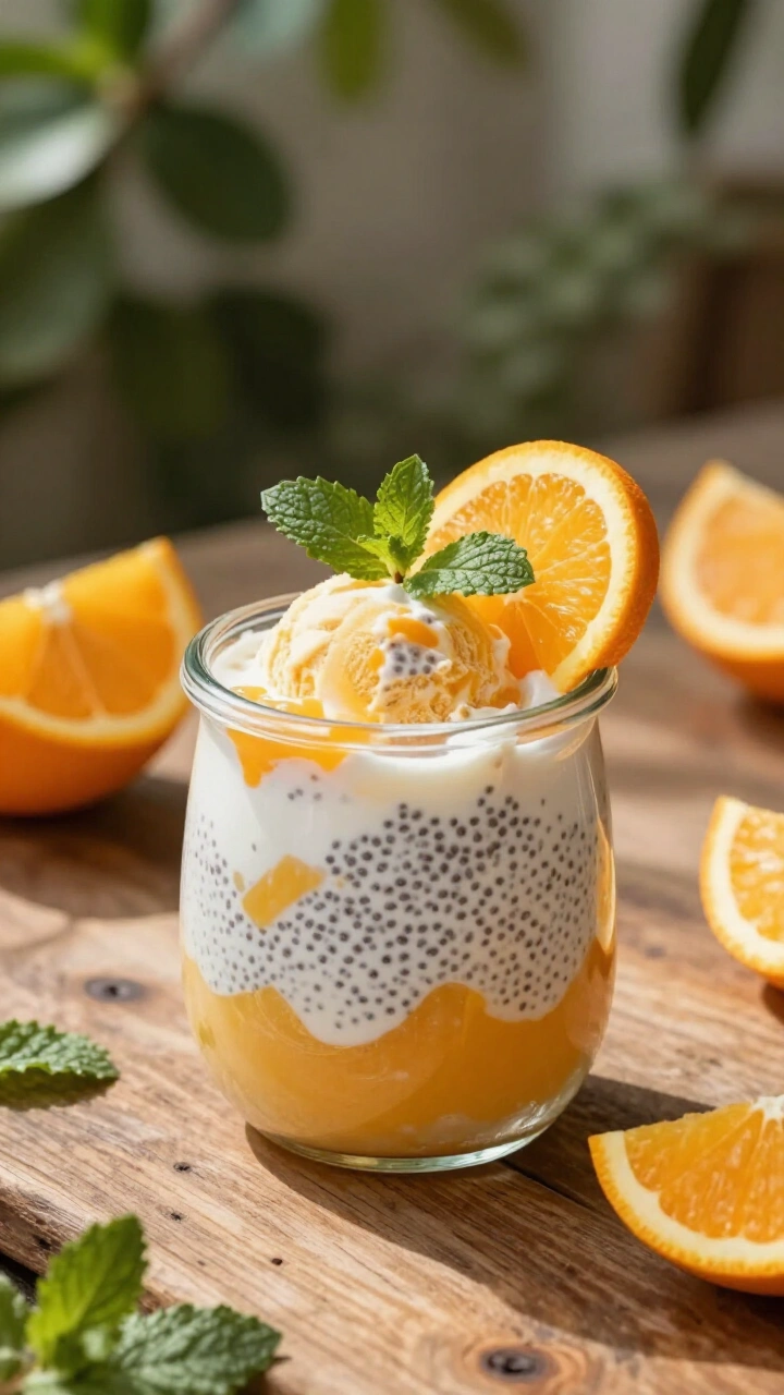 Orange Creamsicle Chia Pudding