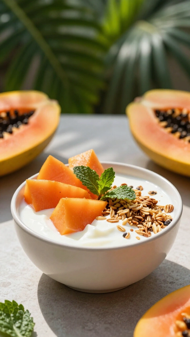 Papaya Yogurt Bowl: A Tropical Breakfast Dream