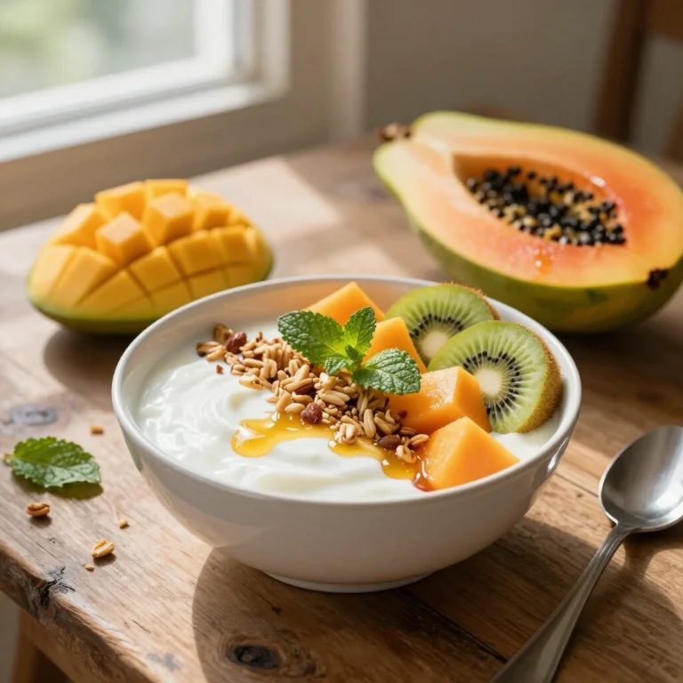 Papaya Yogurt Bowl: A Tropical Breakfast Dream