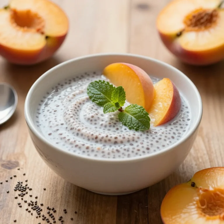 Peach Chia Pudding