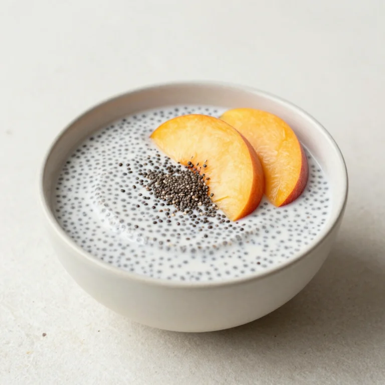 Peach & Cream Chia Pudding Recipe