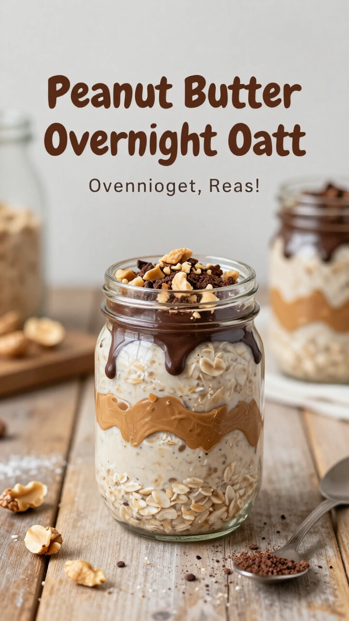 Peanut Butter Cup Overnight Oats Recipe