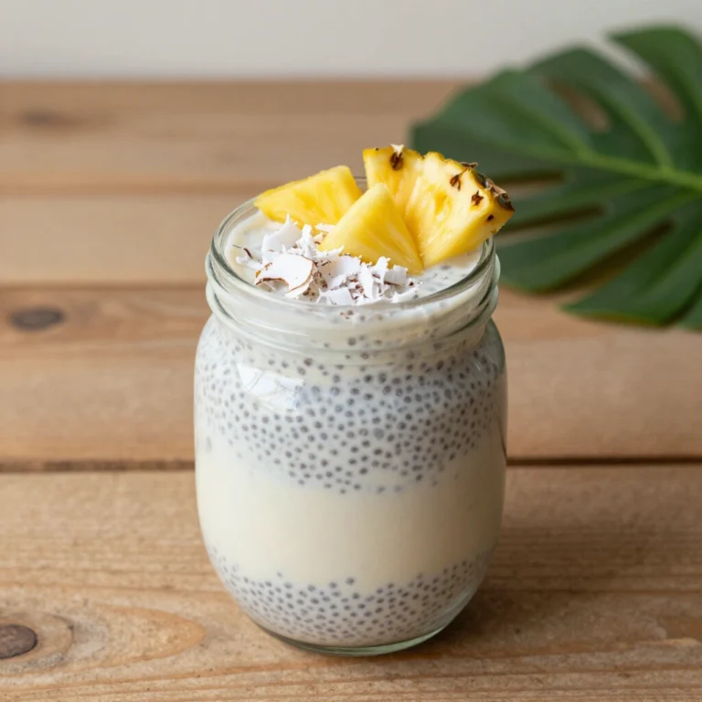 Creamy Pina Colada Chia Pudding Recipe