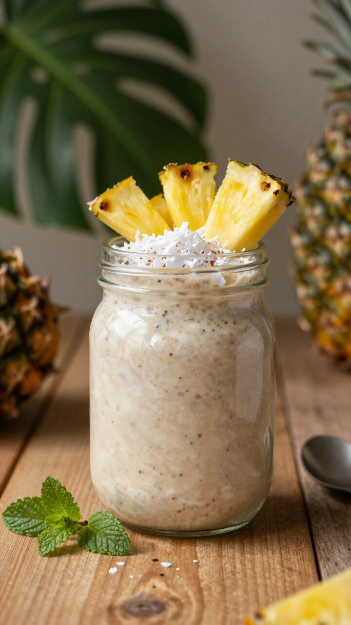 Pina Colada Overnight Oats