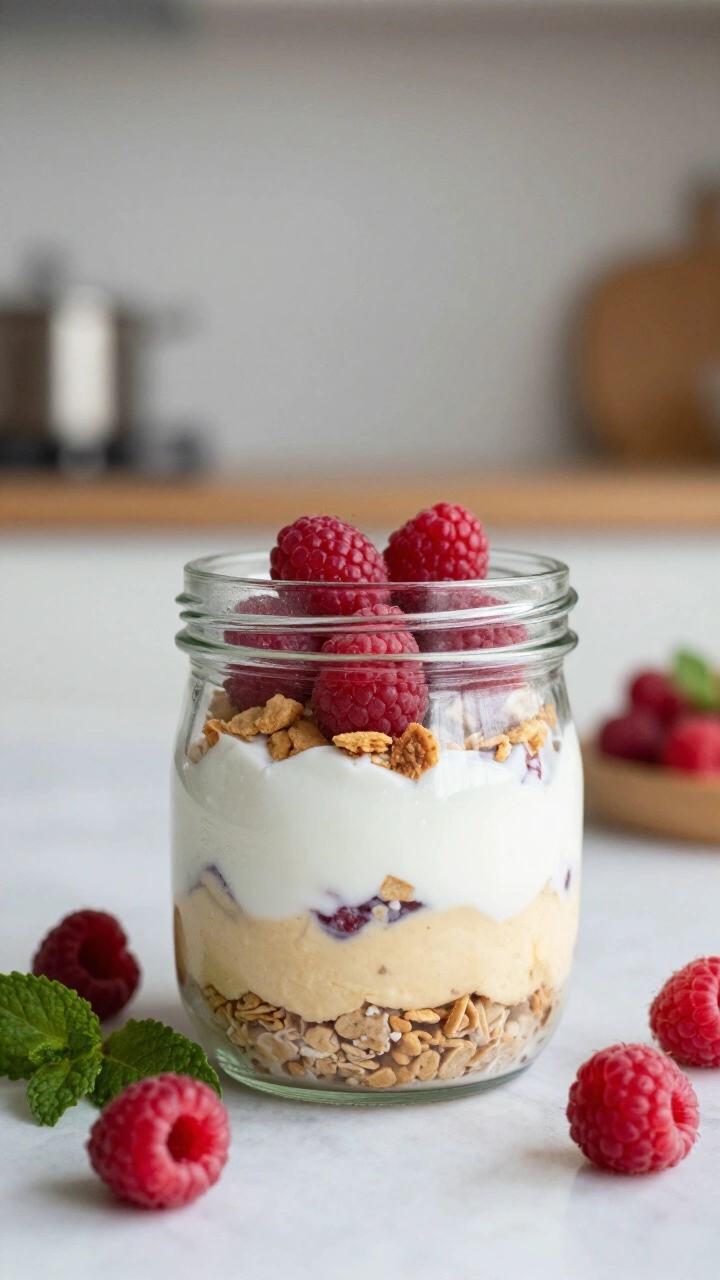Raspberry Cheesecake Overnight Oats