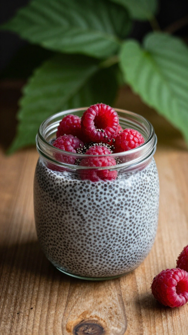 Raspberry Chia Seed Pudding