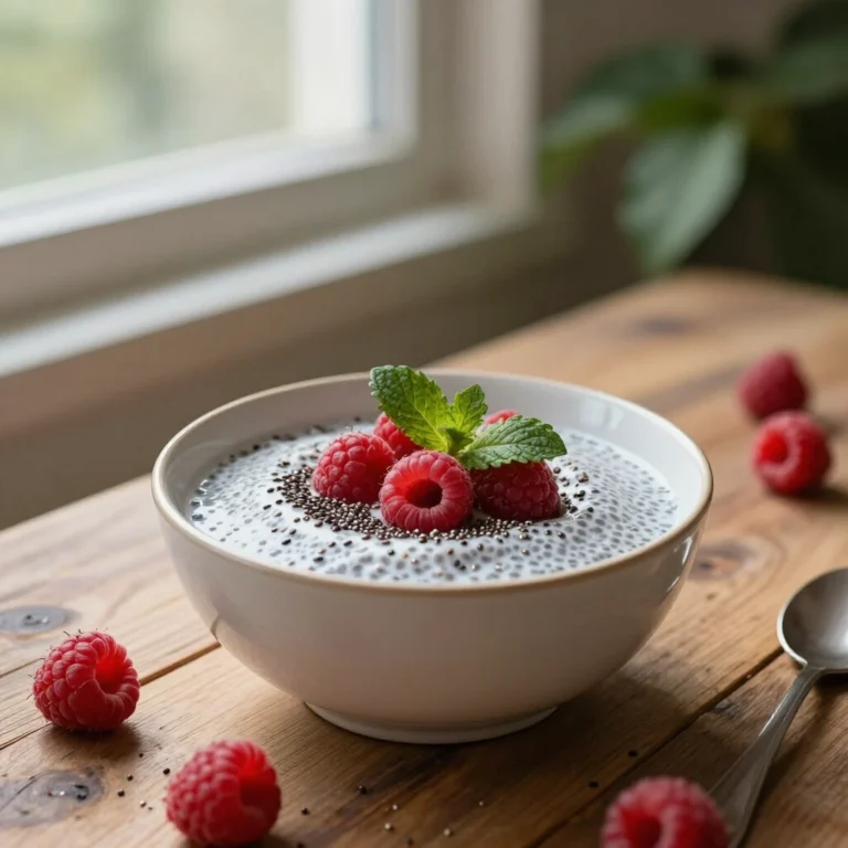 Raspberry Chia Seed Pudding