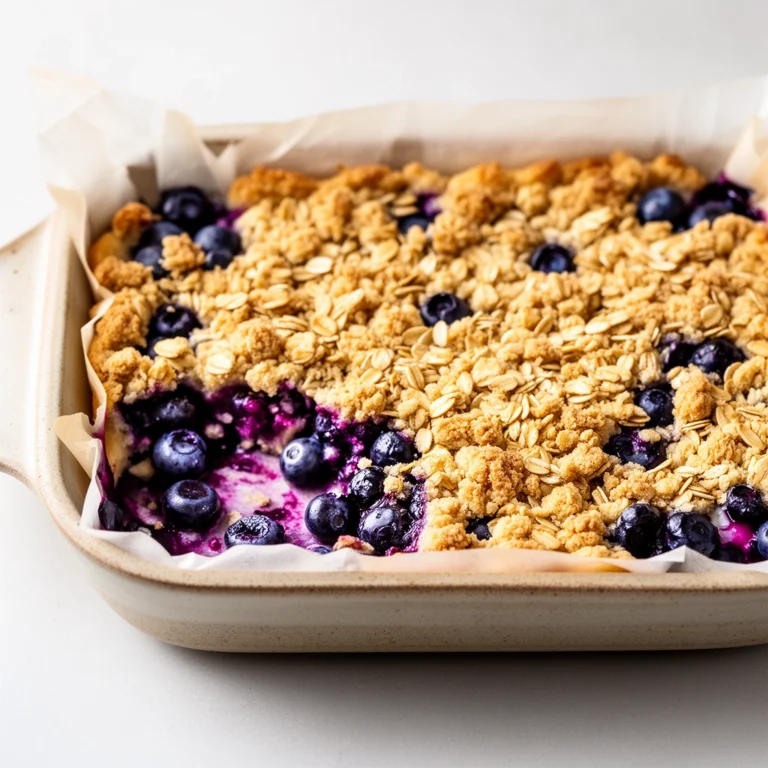 Healthy Blueberry Crumble Bars