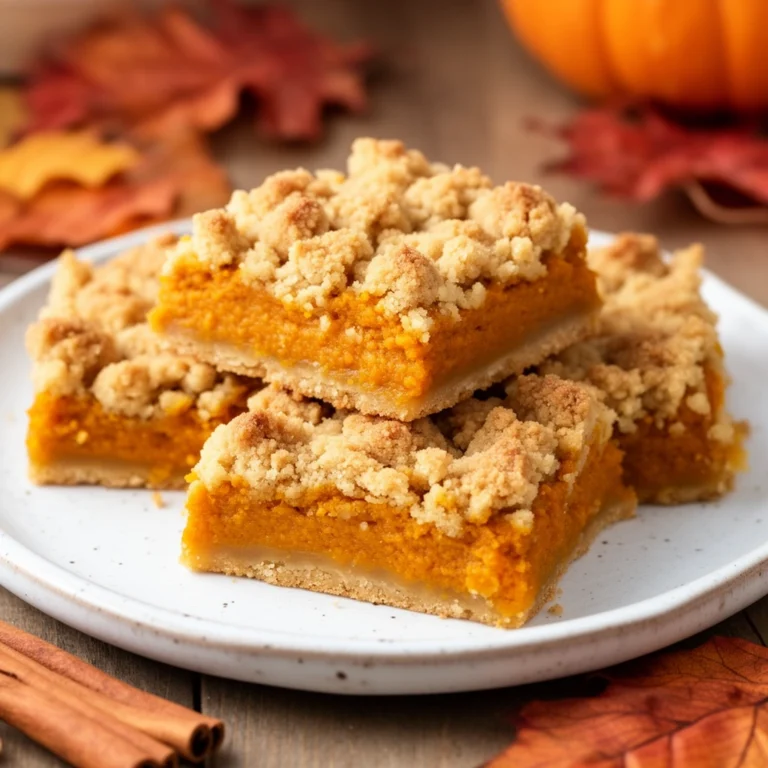 Pumpkin Crumble Bars