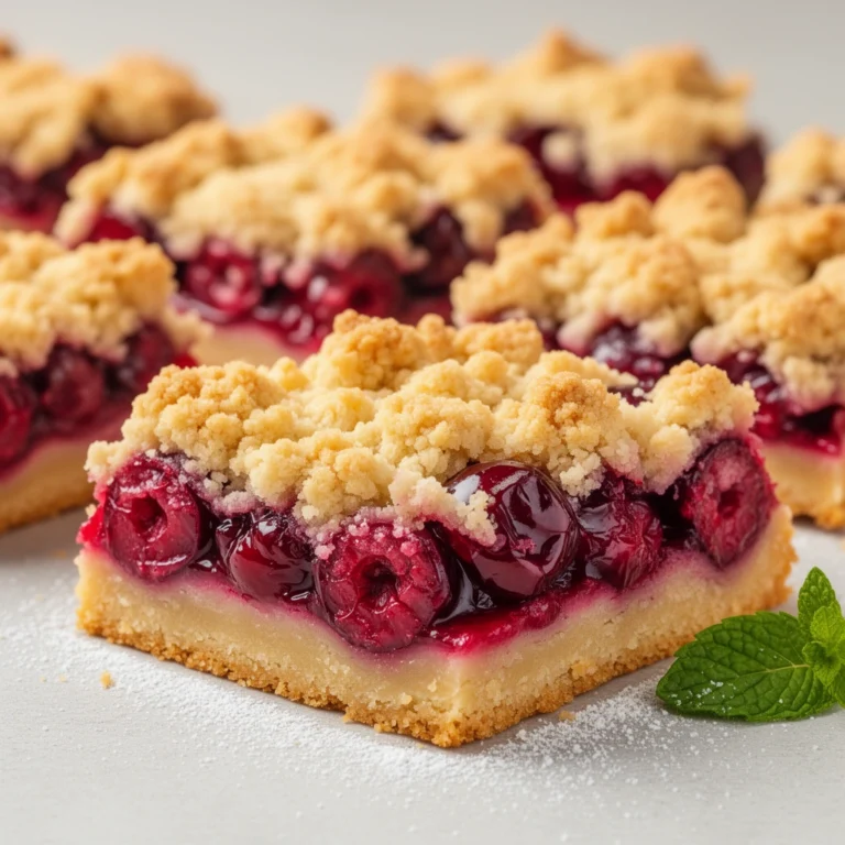 Cherry Crumble Bars Recipe