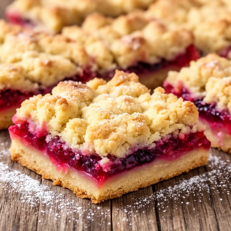 Crumble Bars With Jam